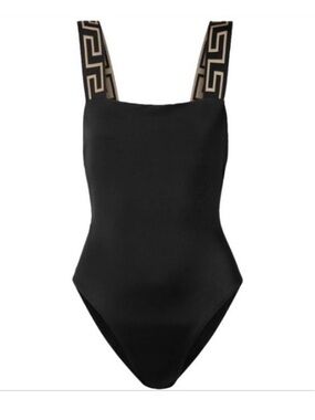 VERSACE Greca jacquard swimsuit S